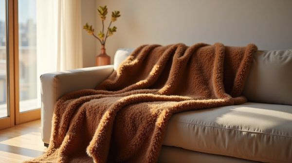 Transform your space with the best brown faux fur blanket