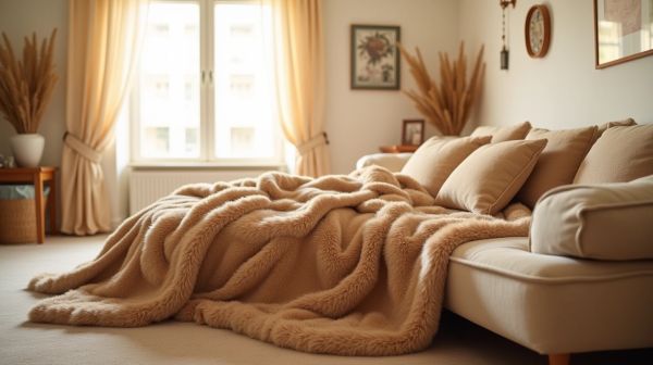 Transform your space with the best brown faux fur blanket